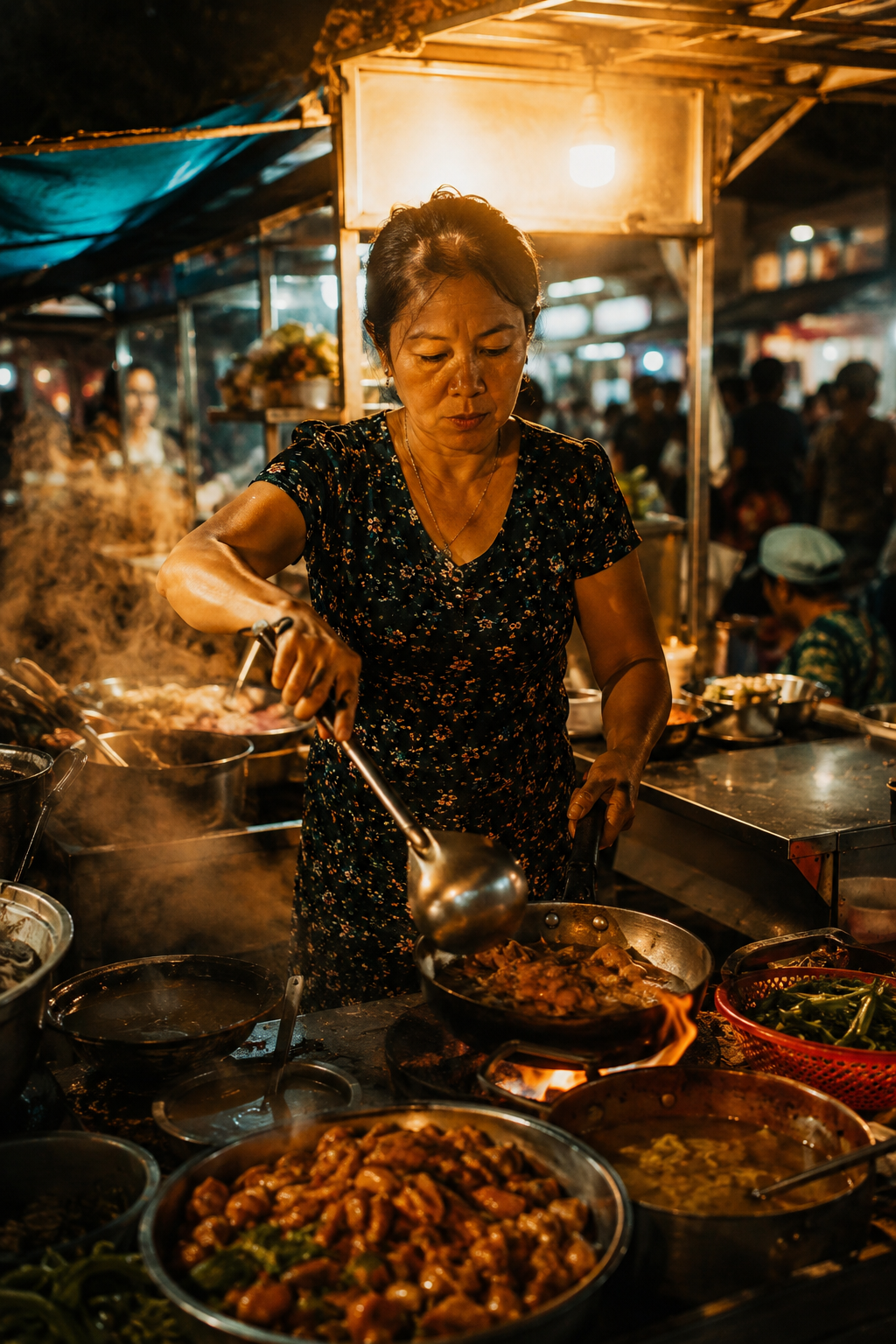 Street food cook